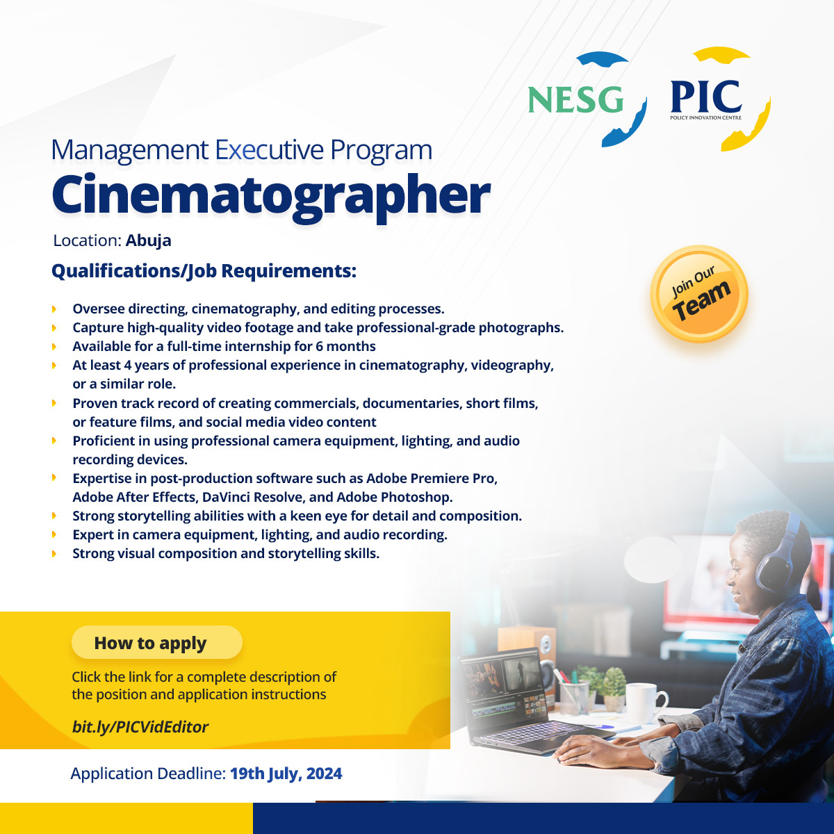 Cinematographer/Video Editor